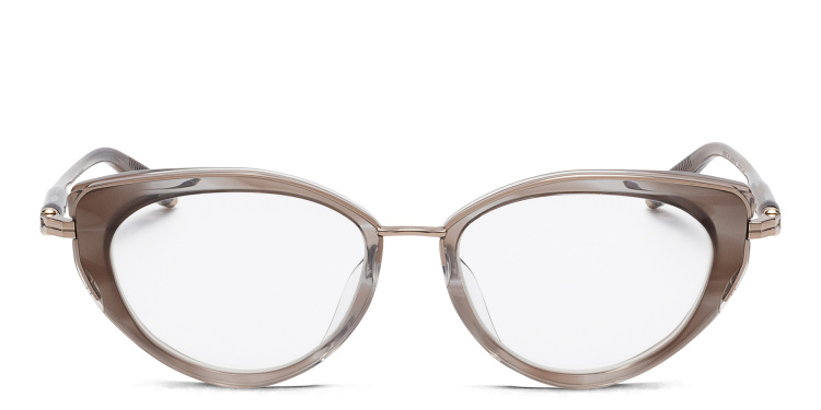 Shop AKONI Athena Cat Eye Eyeglasses in Grey online.