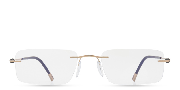 تسوق نظارات طبية مستطيلة بدون إطار سيلويت بلون ذهبي أونلاين.