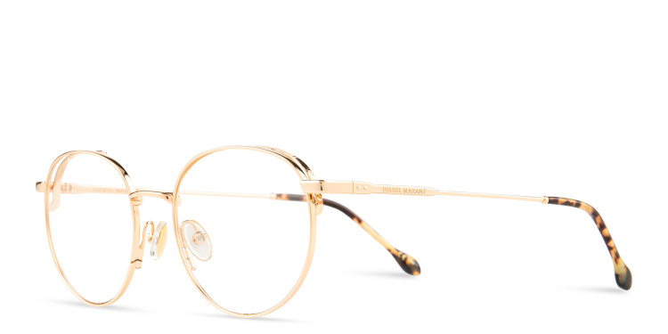 Shop ISABEL MARANT Panthos Eyeglasses in Gold online.