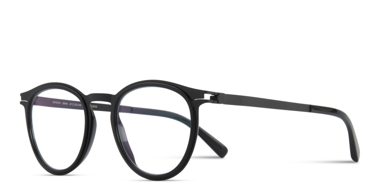 Shop MYKITA Siwa Round Eyeglasses in Black online.