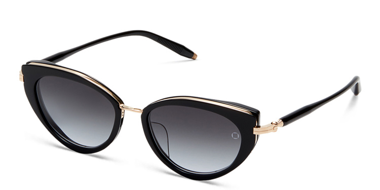 Shop AKONI Athena Cat Eye Sunglasses in Black online.