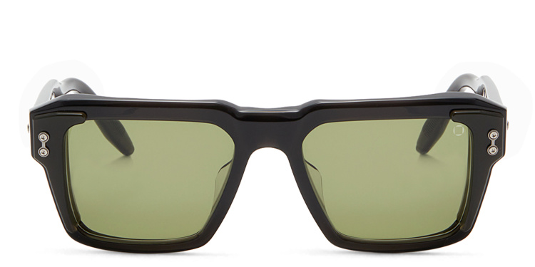 Shop AKONI Hercules Square Sunglasses in Black online.