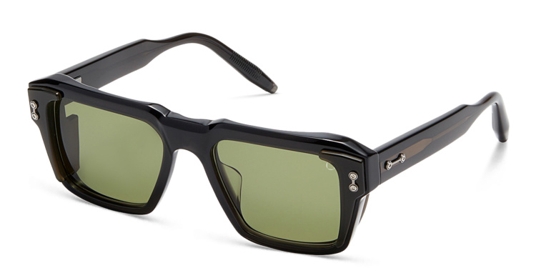 Shop AKONI Hercules Square Sunglasses in Black online.