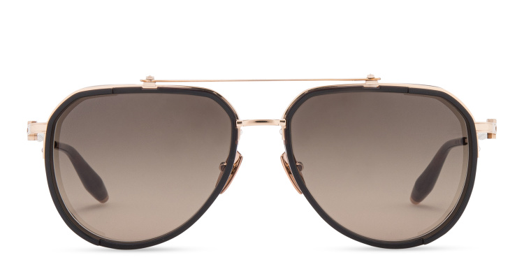 Shop AKONI Echo Aviator Sunglasses in Havana online.