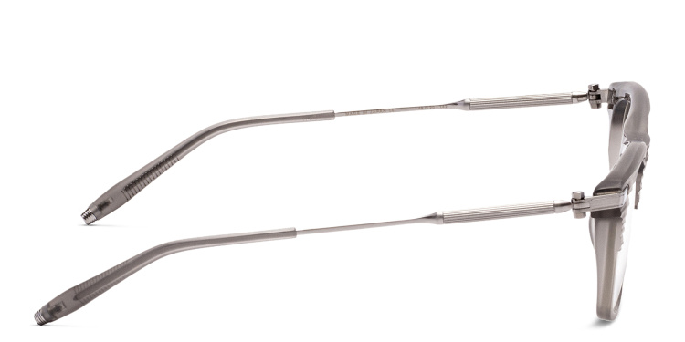 Shop AKONI Zenith Square Eyeglasses in Grey online.