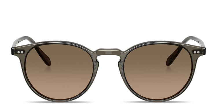 Shop OLIVER PEOPLES Riley Sun Unisex Panthos Sunglasses in Blue online.
