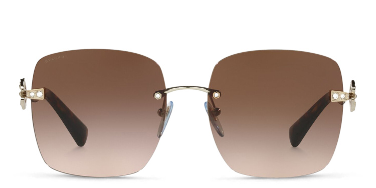 Bvlgari rimless sunglasses shop