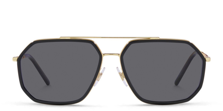 Shop Dolce & Gabbana Pilot Sunglasses in Black online.