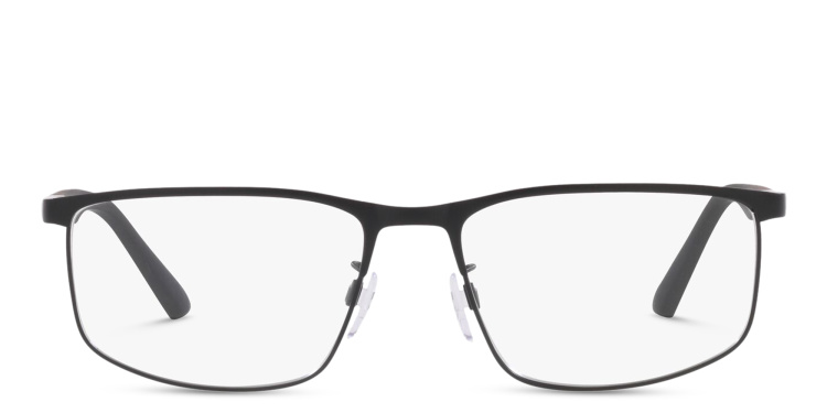 Shop Emporio Armani Pillow Eyeglasses in Black online.