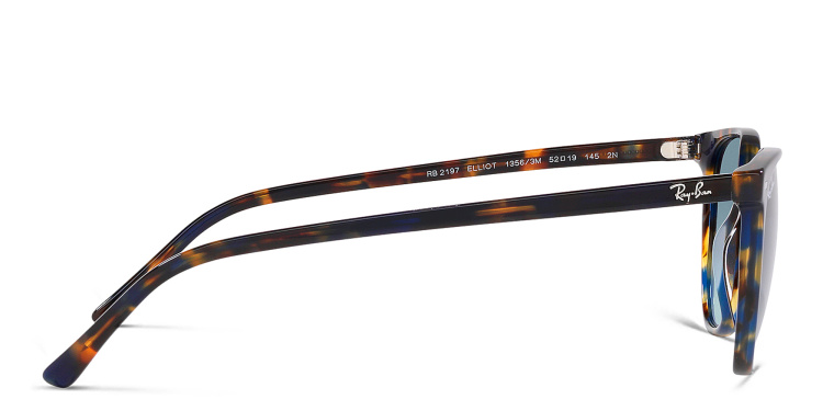 Shop Ray-Ban Elliot Unisex Square Sunglasses in Havana online.