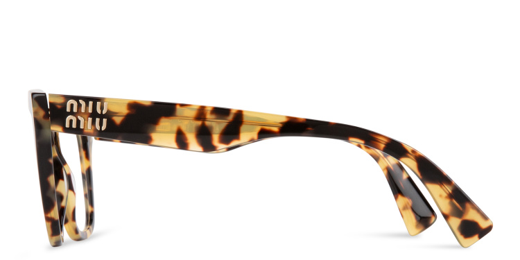 Shop MIU MIU Cat Eye Eyeglasses in Havana online.