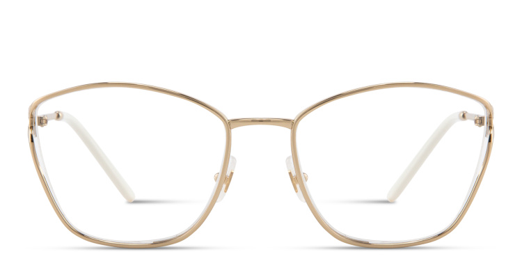 تسوق نظارات طبية واسعة غير منتظمة ميو ميو بلون ذهبي أونلاين.