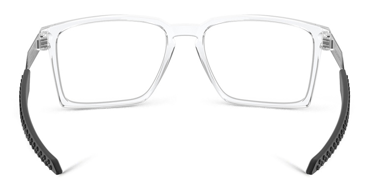 Shop Oakley Rectangle Eyeglasses in Clear online.