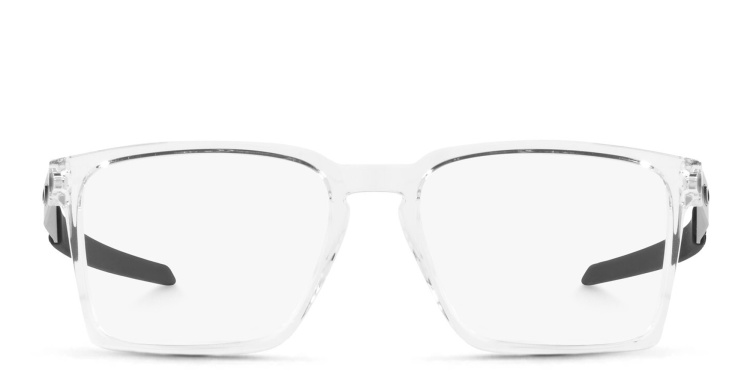 Shop Oakley Exchange Wide Rectangle Eyeglasses in Clear online.
