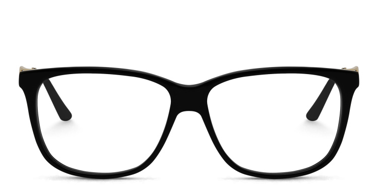 Shop Cartier Signature 'C'de Cartier Wide Rectangle Eyeglasses in Black online.
