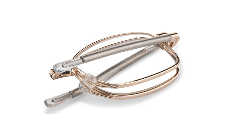 Shop EYE-SPEC Eye-Look Folding Unisex Ready Readers in Gold online.