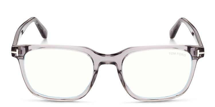 Shop TOM FORD Square Eyeglasses in Grey online.