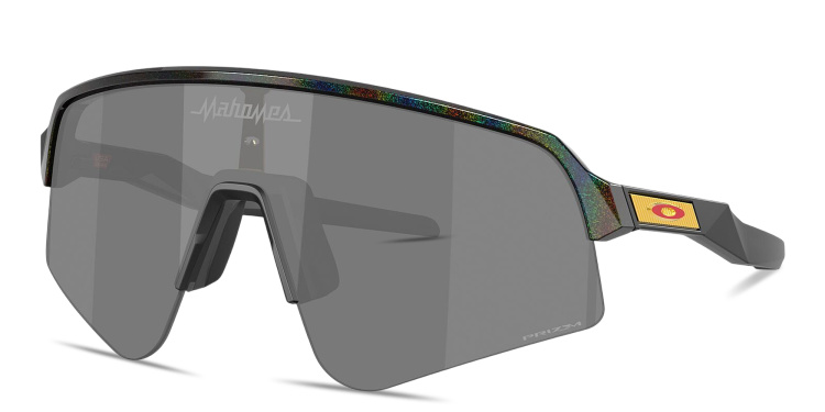 Shop Oakley Sutro Lite Sweep Half-Rim Mask Sunglasses in Black online.
