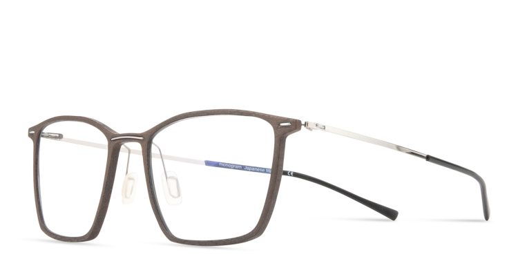Shop MONOGRAM Rectangle Eyeglasses in Brown online.