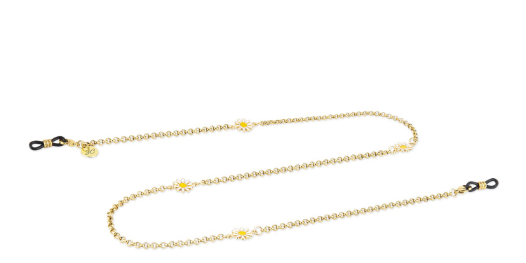 تسوق سلسلة نظارات من الستانلس ستيل صاني كورد بلون ذهبي أونلاين.