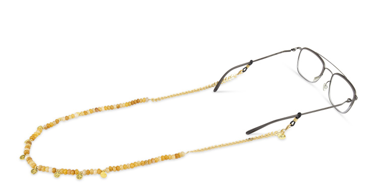 تسوق سلسلة نظارات من الستانلس ستيل صاني كورد بلون ذهبي أونلاين.