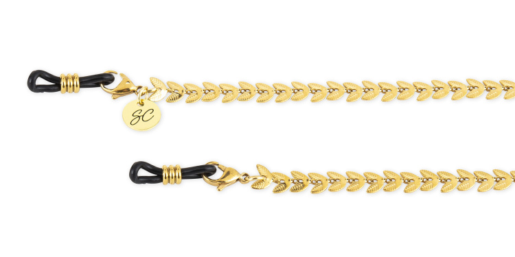 تسوق سلسلة نظارات من الستانلس ستيل صاني كورد بلون ذهبي أونلاين.