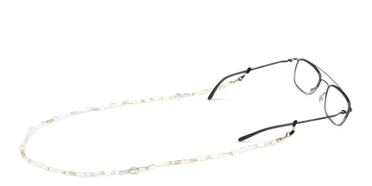 تسوق سلسلة نظارات من الستانلس ستيل صاني كورد بلون أبيض أونلاين.