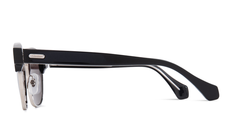 Shop Cartier Signature 'C'de Cartier Square Sunglasses in Black online.