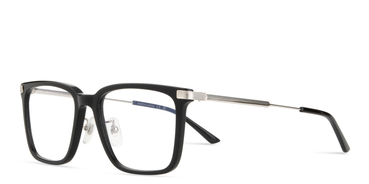Shop Cartier Première de Cartier Square Eyeglasses in Black online.