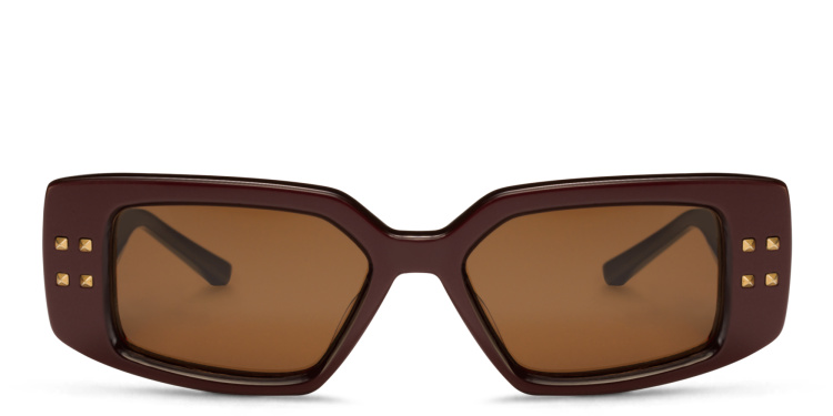 تسوق نظارات شمسية كات آي فالنتينو بلون أحمر أونلاين.