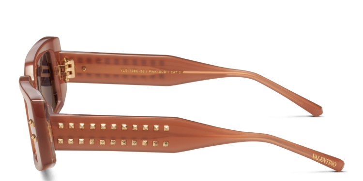 Shop VALENTINO Cat-Eye Sunglasses in Pink online.