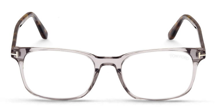 Shop TOM FORD Square Eyeglasses in Grey online.