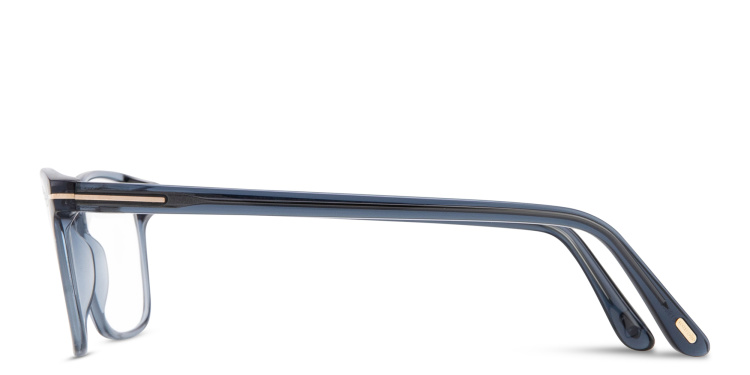 Shop TOM FORD T Logo Square Eyeglasses in Blue online.