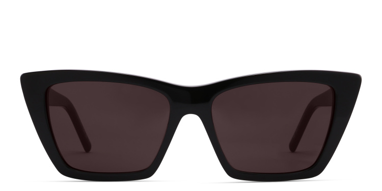 Shop SAINT LAURENT Cat-Eye Sunglasses in Black online.