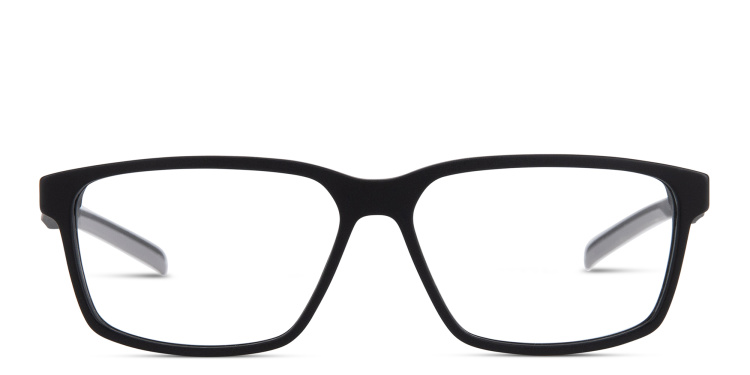Shop EYE'M Wide Rectangle Eyeglasses in Black online.