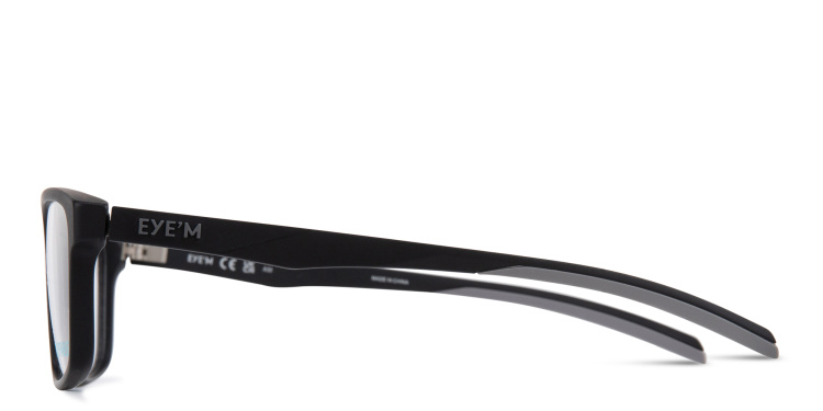 Shop EYE'M Wide Rectangle Eyeglasses in Black online.