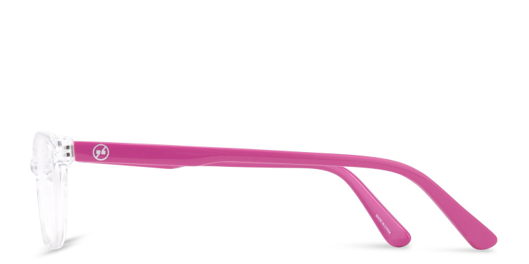 Shop EYE'M Kids Rectangle Eyeglasses in Clear online.