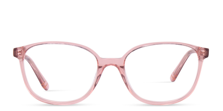 Shop EYE'M Kids Square Eyeglasses in Pink online.