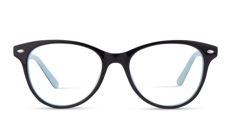 Shop EYE'M Kids Round Eyeglasses in Black online.