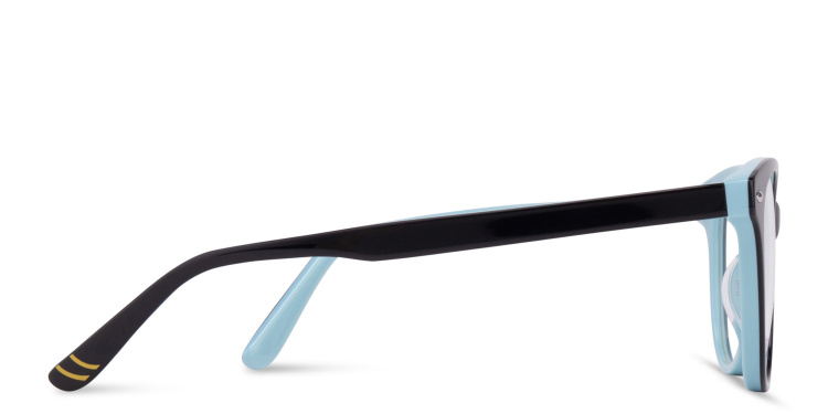 Shop EYE'M Kids Round Eyeglasses in Black online.