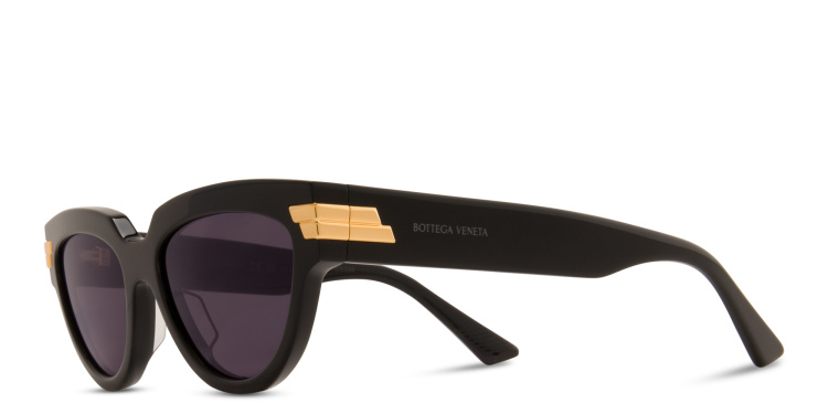 Shop BOTTEGA VENETA Cat-Eye Sunglasses in Black online.