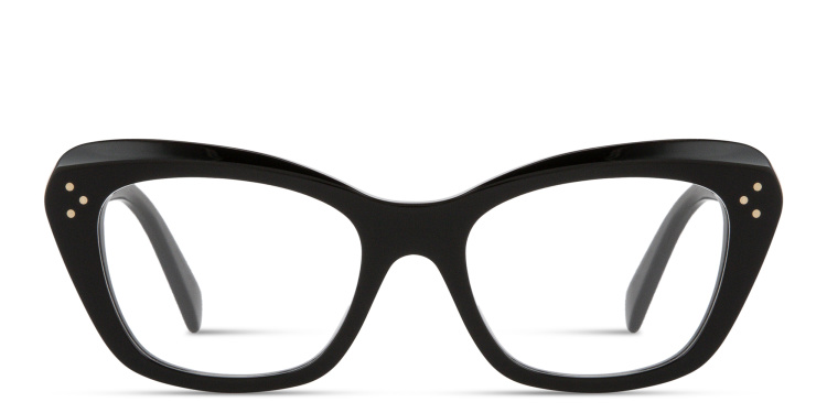 تسوق نظارات طبية سيلين طراز كات آي مزيّنة بثلاث نقاط سيلين بلون أسود أونلاين.