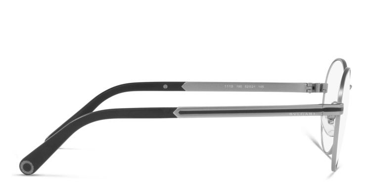 Shop BVLGARI Round Eyeglasses in Gunmetal online.