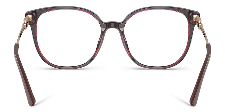 Shop BVLGARI Cat-Eye Eyeglasses in Red online.