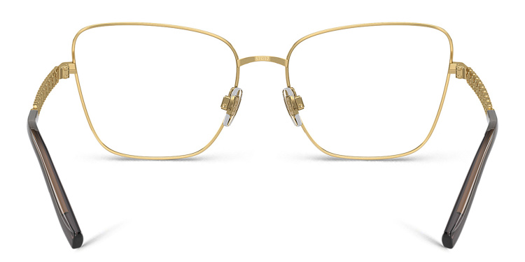 Shop Dolce & Gabbana Butterfly Eyeglasses in Gold online.