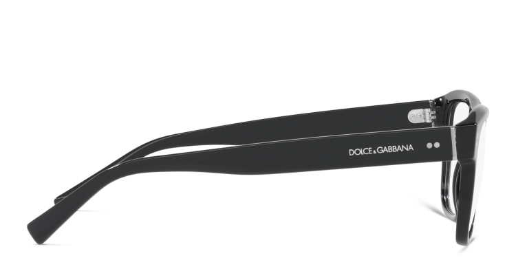 Shop Dolce & Gabbana Square Eyeglasses in Black online.