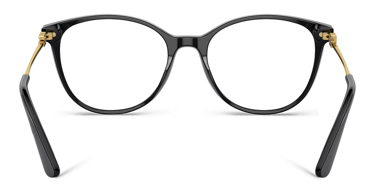 Shop Dolce & Gabbana Butterfly Eyeglasses in Black online.