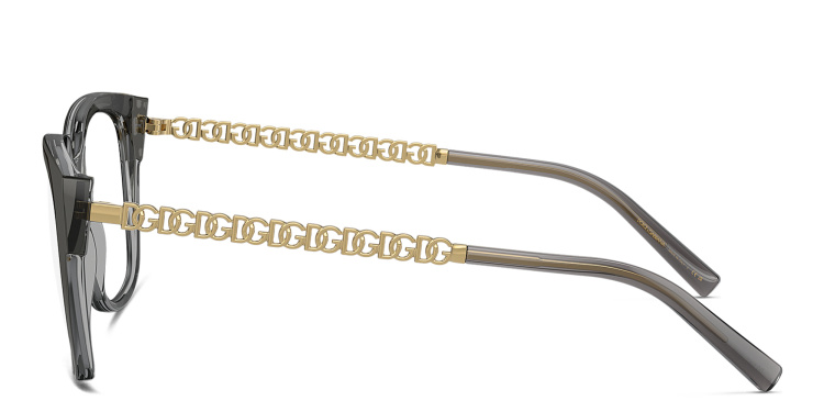 Shop Dolce & Gabbana Square Eyeglasses in Black online.