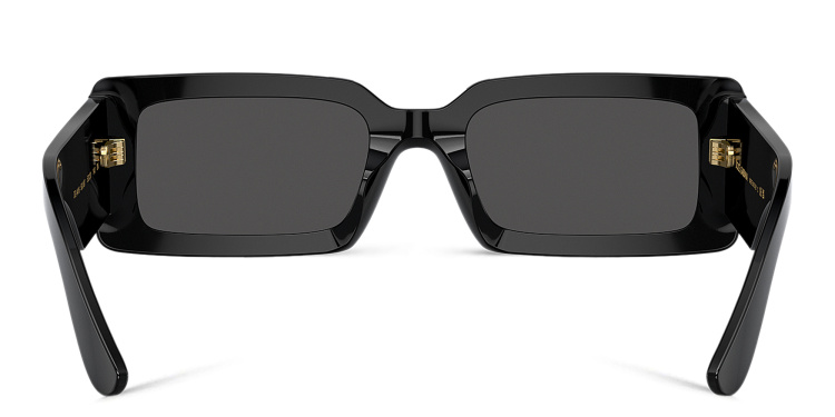 Shop Dolce & Gabbana Rectangle Sunglasses in Black online.