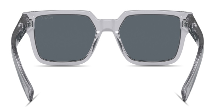 تسوق نظارات شمسية طراز بيلو بالشعار المطبوع برادا بلون رمادي أونلاين.